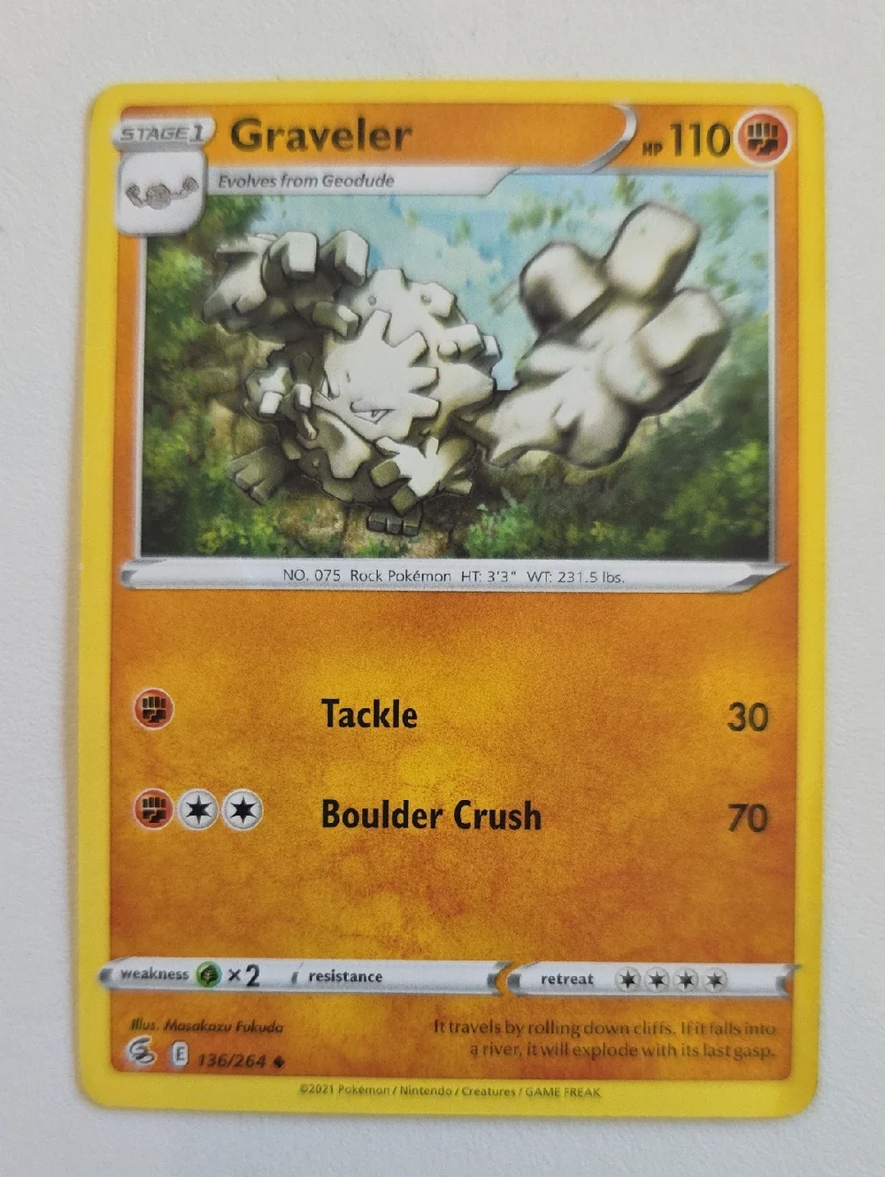 Pokemon Geodude And Graveler Trading Cards - Alolan
